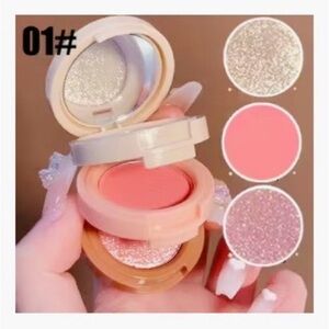 Blush & Shimmer Triple Compact - Pink
